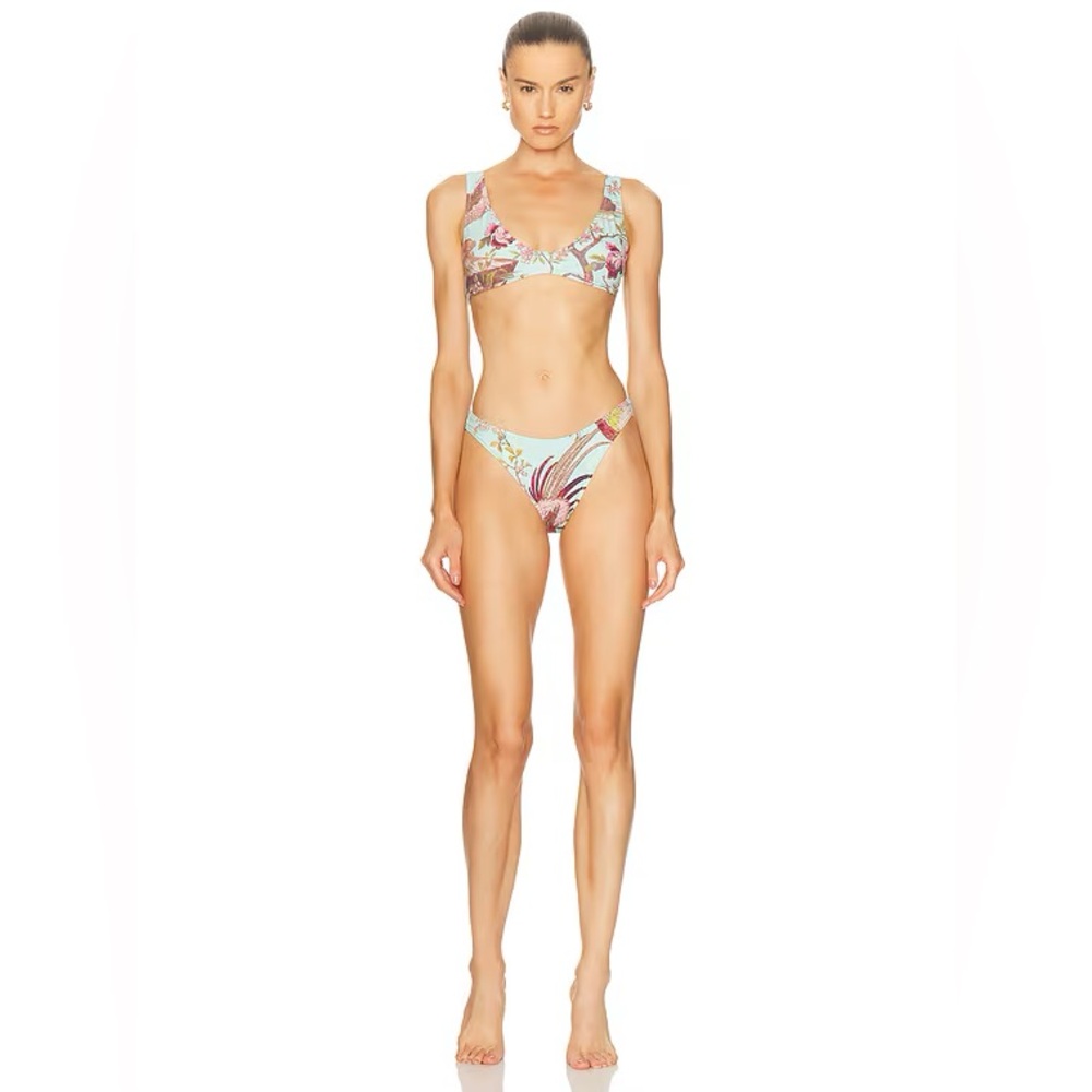Skims X Roberto Cavalli Designer Collab Plunge Triangle Bikini Top NWT NWB